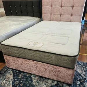 4ft Divan Bed with Headboard and Mattress – Small Double - Image 2