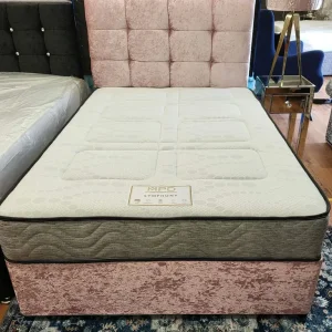 4ft Divan Bed with Headboard and Mattress – Small Double