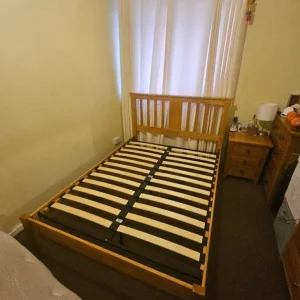 Wooden double bed frame - Image 2
