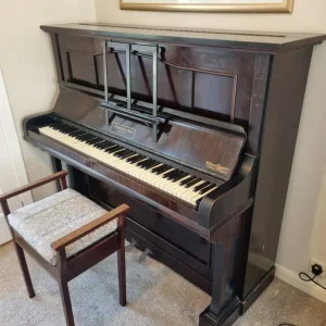 Upright piano and stool - Image 2