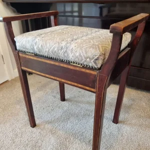 Upright piano and stool - Image 3