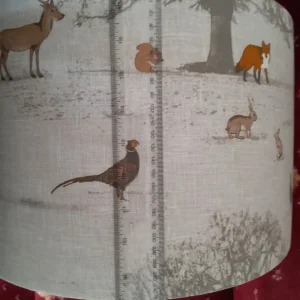 Woodland Fox Pheasant Stag Lampshade - Image 4
