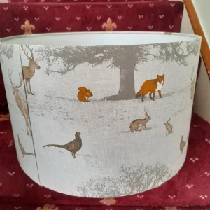 Woodland Fox Pheasant Stag Lampshade