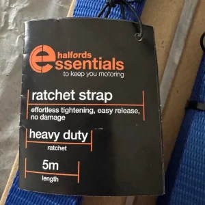 Two Heavy Duty Ratchet Straps – 5 Metres – From Halfords - Image 5