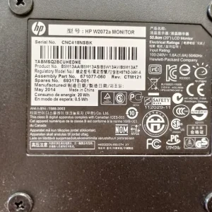 HP W2072a 1600x900 Monitor VGA DVI - Image 3