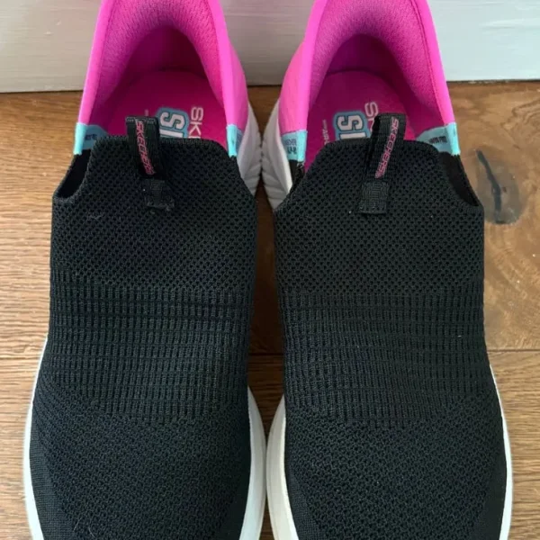 Black and Pink Sketchers
