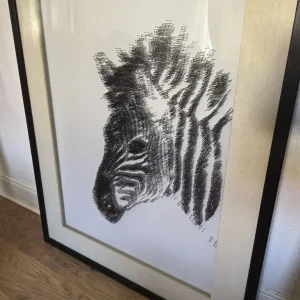 Zebra Portrait Made from 10,000 Nails - Image 5