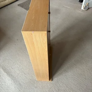 Beige wood CD drawers with 4 shelves - Image 3
