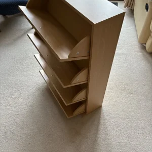 Beige wood CD drawers with 4 shelves - Image 8