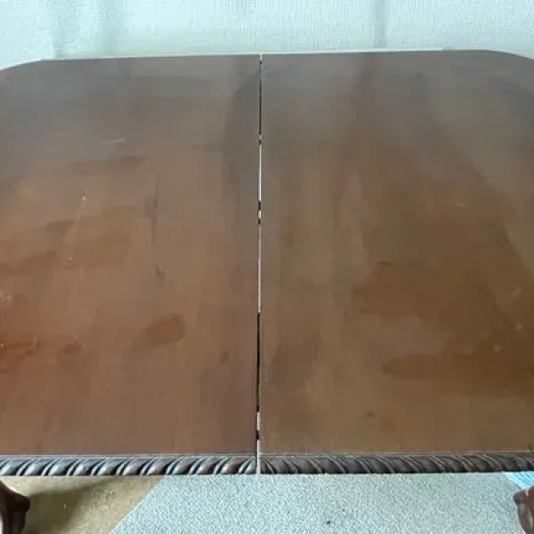 Victorian dining table and 6 chairs