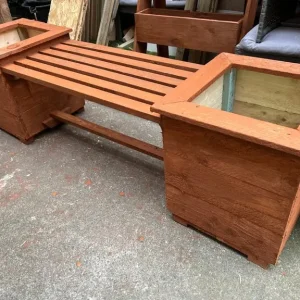 Garden adult bench seat planter - Image 2