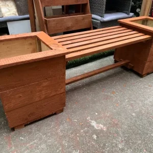Garden adult bench seat planter