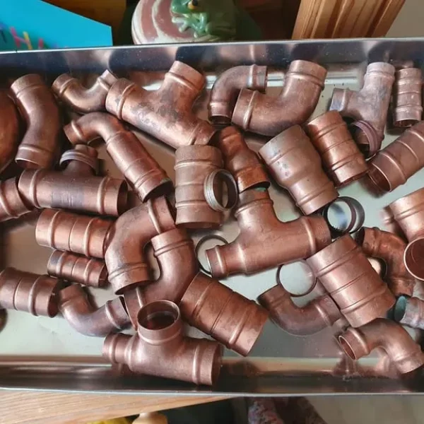 Copper pipes and fittings