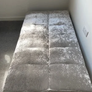Silver unused sofa bed - Image 3