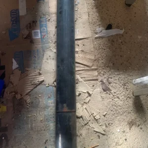 Metal basketball pole