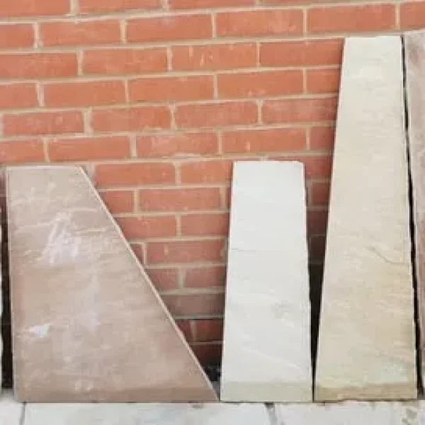 Bradstone Fossil Buff Indian natural sandstone patio slab off-cuts