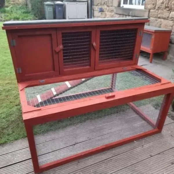 Rabbit hutch and run combo