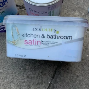Bathroom and kitchen wood and metal paints