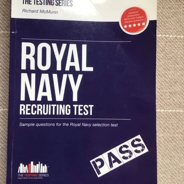 Royal Navy recruiting test book by Richard McMunn
