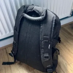 Black Targus backpack with laptop compartment