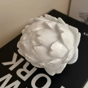 White Decorative Artichoke Ornament - Image 2