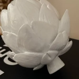 White Decorative Artichoke Ornament - Image 4