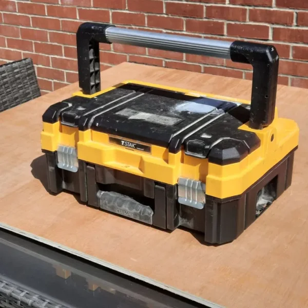 Dewalt TSTAK toolbox with organizer lid