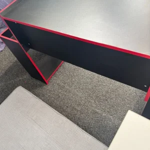 Virtuoso Horizon 5 Gaming Desk black and red with pull out keyboard tray - Image 6