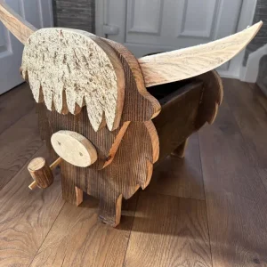 Home made Highland Cow Planter - Image 3