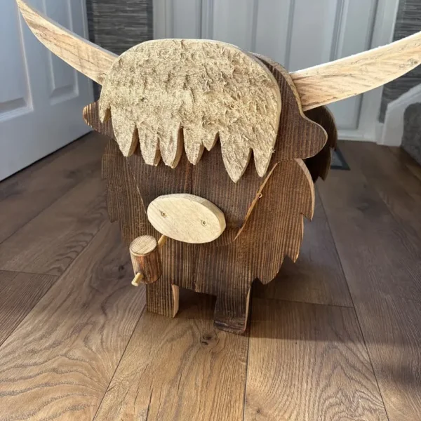 Home made Highland Cow Planter