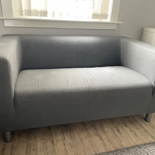 Small grey 2 seater sofa from Ikea (Klippan)