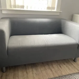 Small grey 2 seater sofa from Ikea (Klippan)