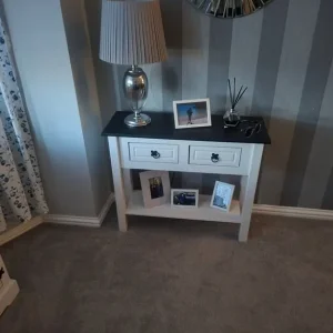 3+2 sofas from SCS plus console table, sideboard, clock and two lamps - Image 3