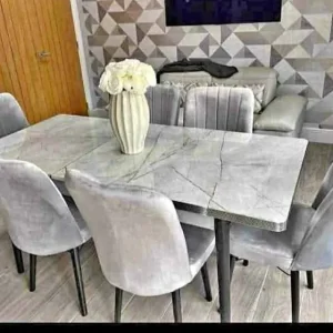 Dining table with 4 and 6 chairs - Image 2
