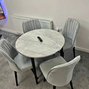 Dining table with 4 and 6 chairs - Image 3