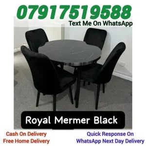 Dining table with 4 and 6 chairs