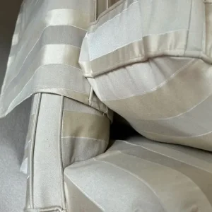 Multiyork large cream triple stripe sofa - Image 5