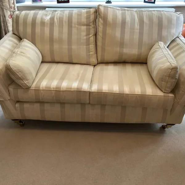 Multiyork large cream triple stripe sofa