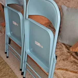 Habitat Macadam powder coated steel folding chairs - Image 5