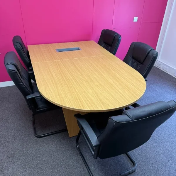 2 meeting room tables complete with chairs
