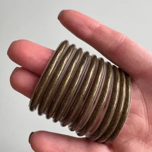 50mm curtain pole rings - antique brass