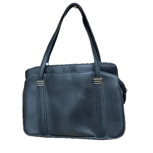Vintage John Lewis Partnership Faux Leather Handbag Black