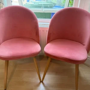 Pink Velvety Chairs
