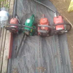Petrol strimmer, chainsaw, multi tool joblot - Image 2