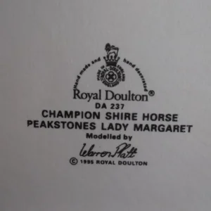 Large Royal Doulton Shire Horse Ornament 1995 - Image 8