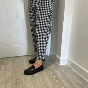 Black and White Gingham Tapered Trousers – Size S and M - Image 5