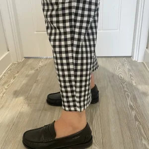 Black and White Gingham Tapered Trousers – Size S and M - Image 8