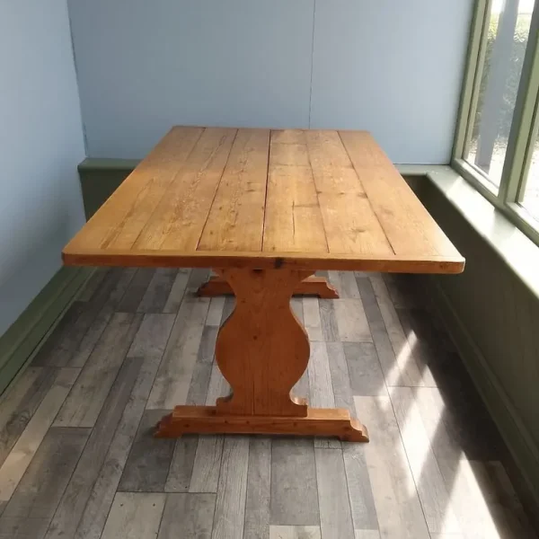 Handmade reclaimed pine dining table