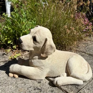 Stone Golden Labrador Garden Ornament - Image 2