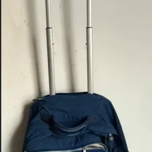 Kipling Hybrid Backpack with Wheels in Blue - Image 6